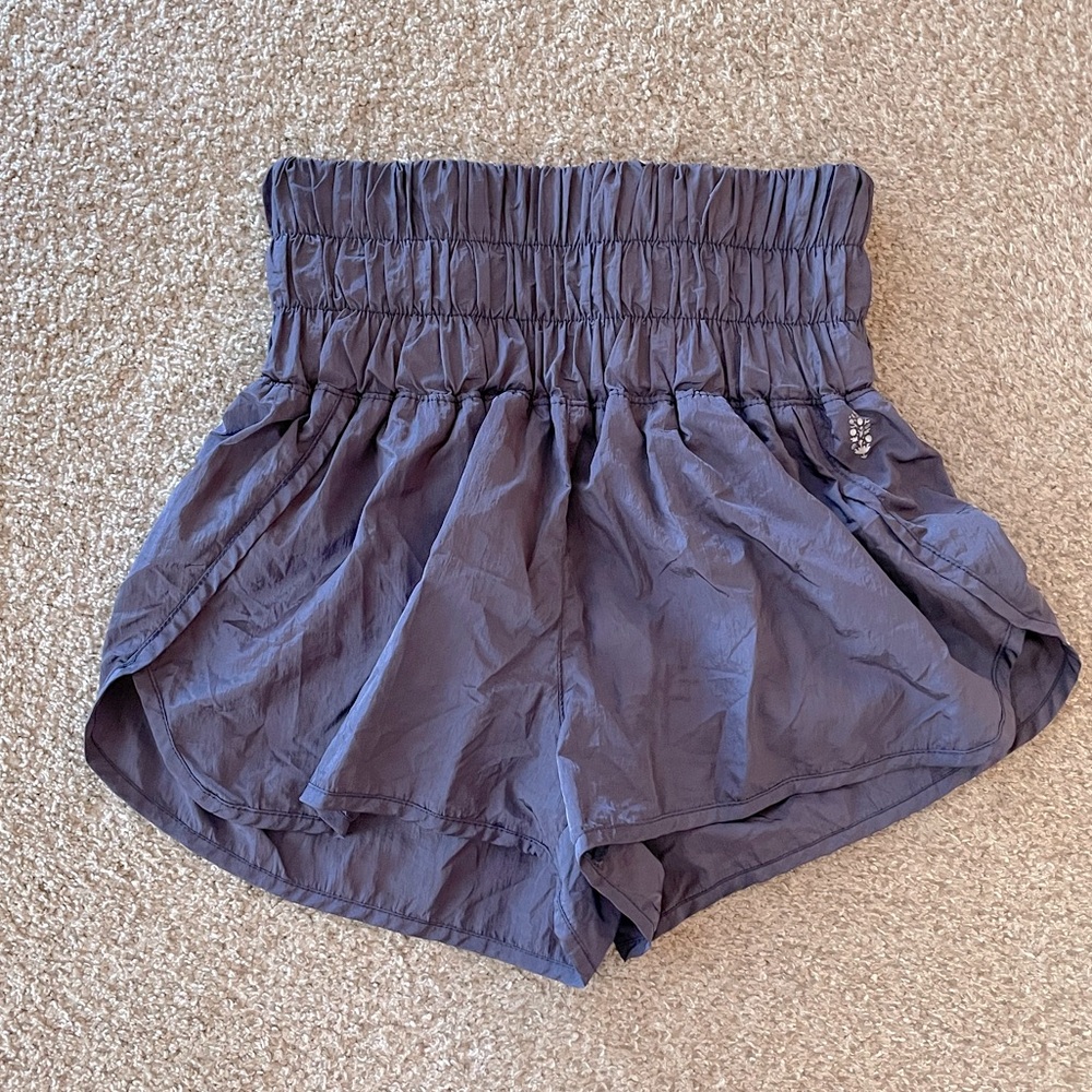 Free People Movement the way home high right athletic shorts purple XS